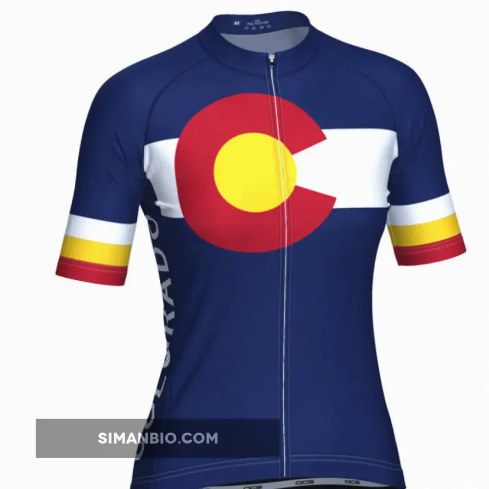 Women's Colorado USA State Short Sleeve Cycling Jersey