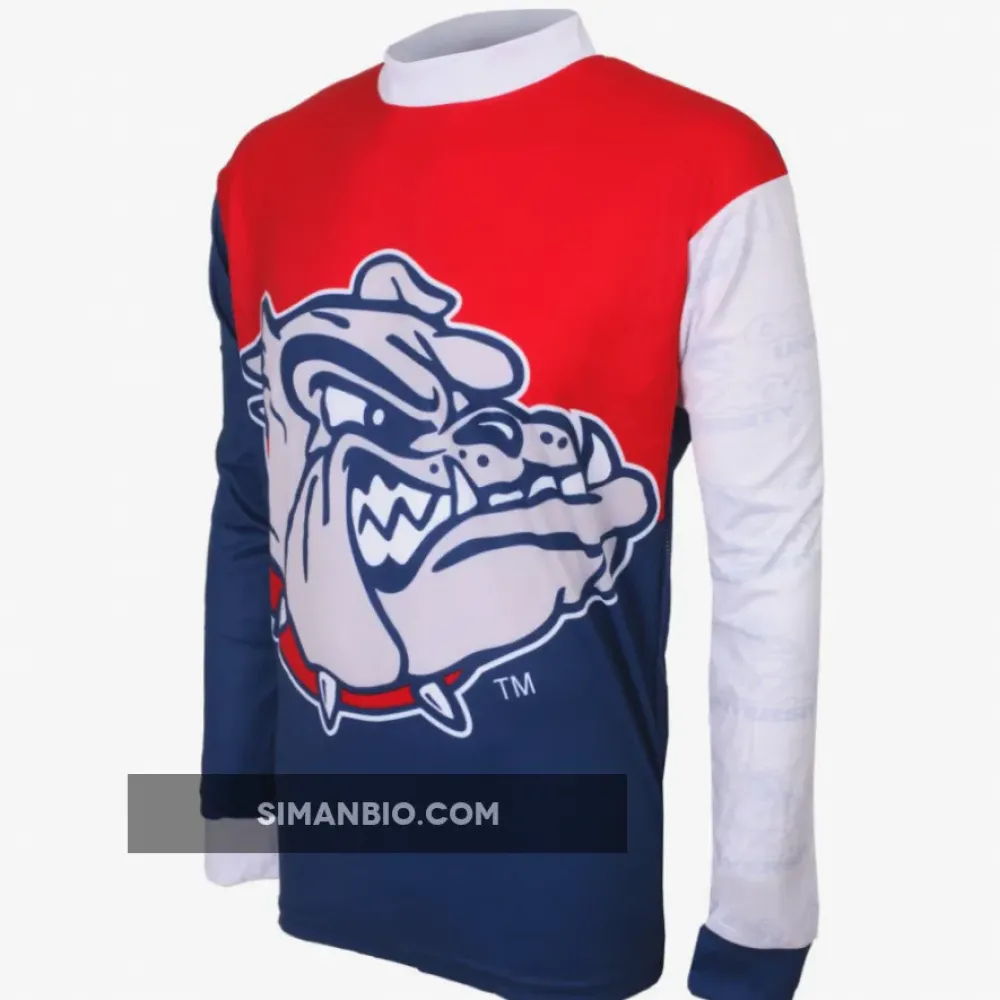 NCAA GU Gonzaga Bulldogs Cycling (bib) shorts Mountain Long Sleeve MTB Bike Cycling Jerseys