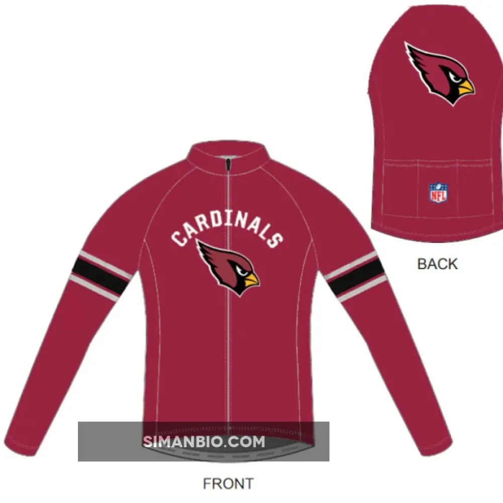 NFL Arizona Cardinals Long Sleeve Bike Cycling Jerseys