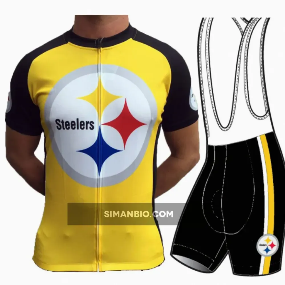 NFL Pittsburgh Steelers Short Sleeve Cycling Jersey