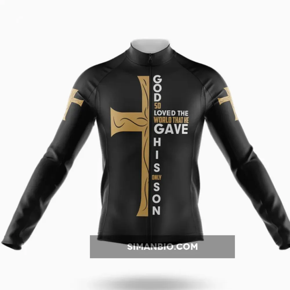 Christian Cross Bible Long Sleeve Cycling Jersey