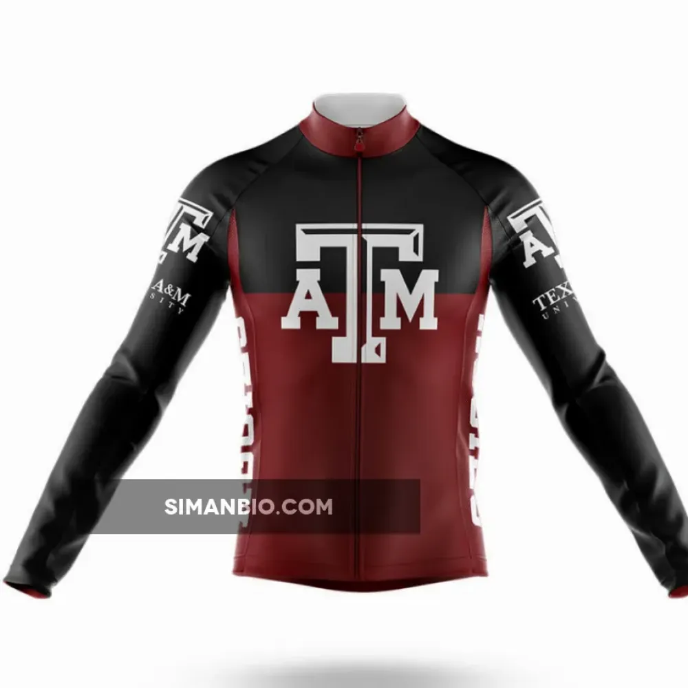 Texas A&M Long Sleeve Cycling Jersey Ver.2