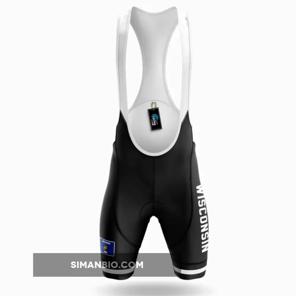 Wisconsin S4 Black Cycling Bibs