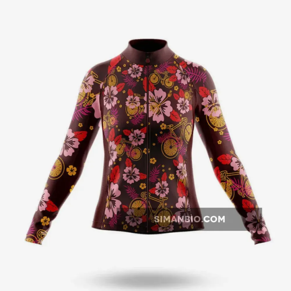 Hawaiian Style V4 - Women's Long Sleeve Cycling Jersey
