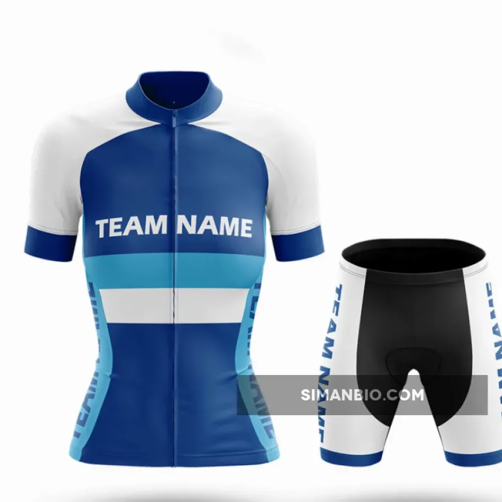 Custom Team Name M2 Navy - Women's Cycling Kit Full Set