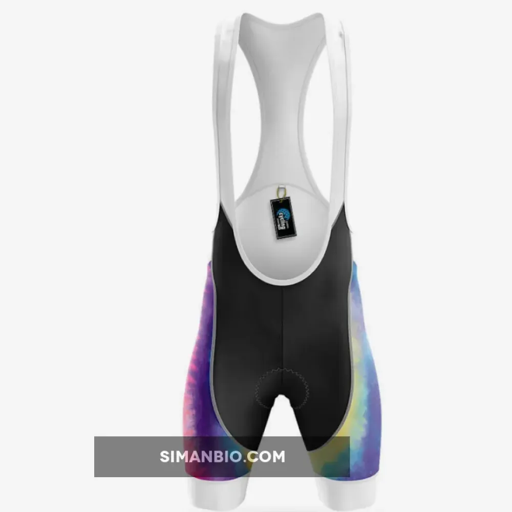 Tie Dye Rock Hands Cycling Bibs