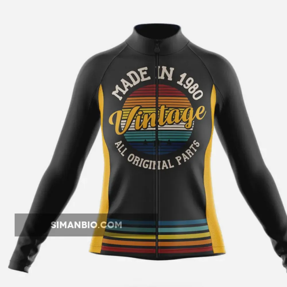 Retro Custom Year Vintage - Women's Long Sleeve Cycling Jersey