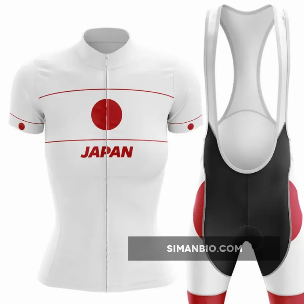 Japan - Women V4 - Cycling Kit - Jersey   Bib shorts