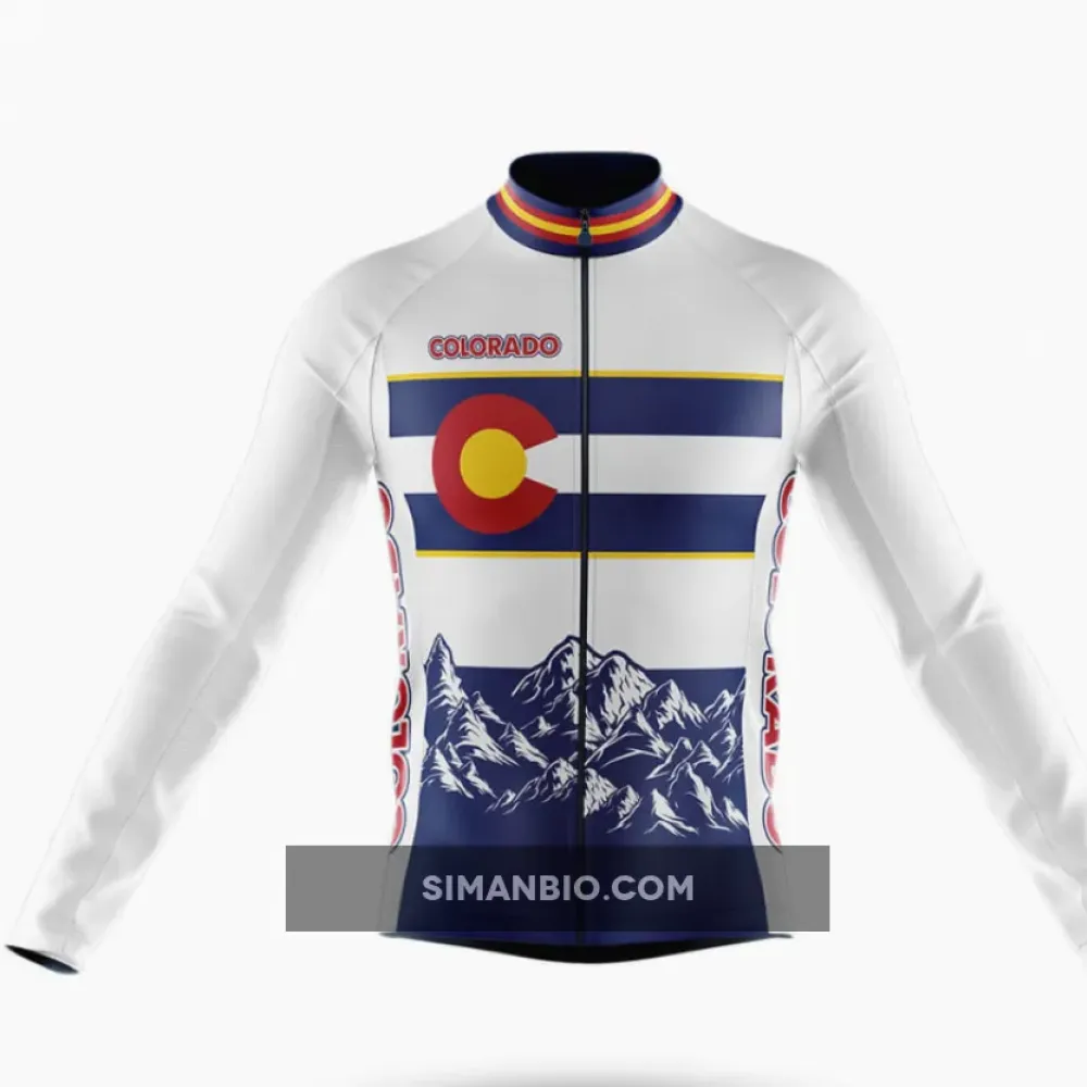 Rocky Mountains Colorado Long Sleeve Cycling Jersey