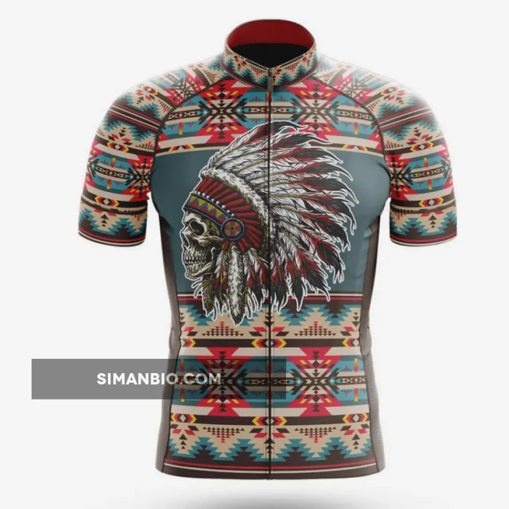 Native American Skull Cycling Jersey