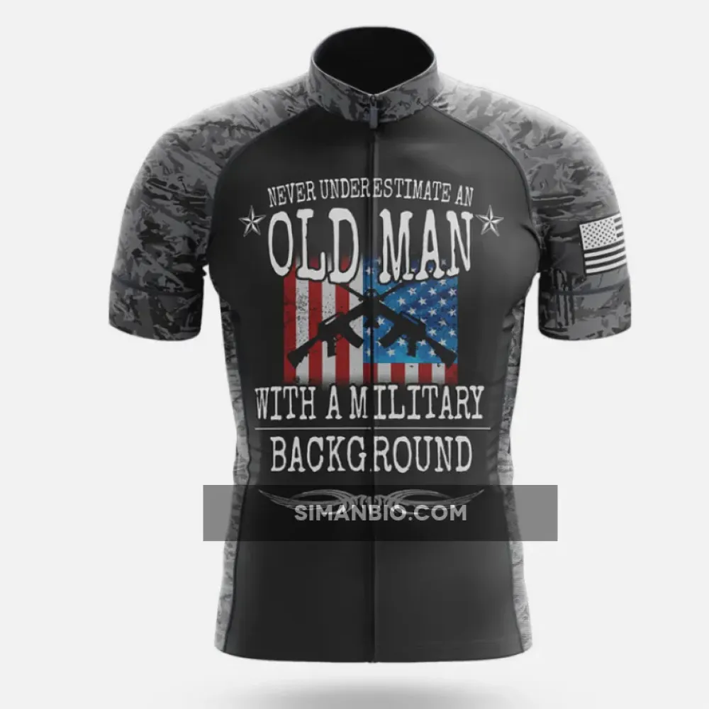 Military Background Cycling Jersey