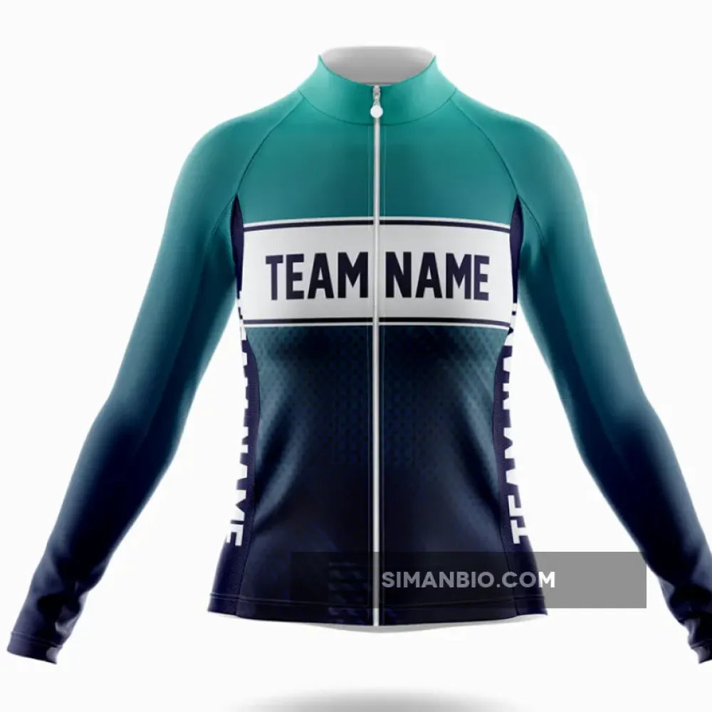 Custom Team Name S20 - Women's Long Sleeve Cycling Jersey