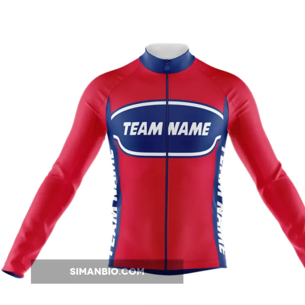 Custom Team Name M30 Long Sleeve Cycling Jersey