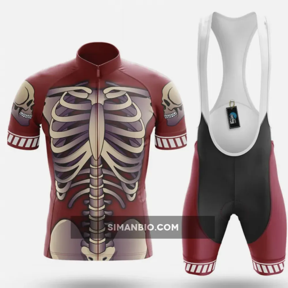 Retro Skeleton Cycling Kit Full Set