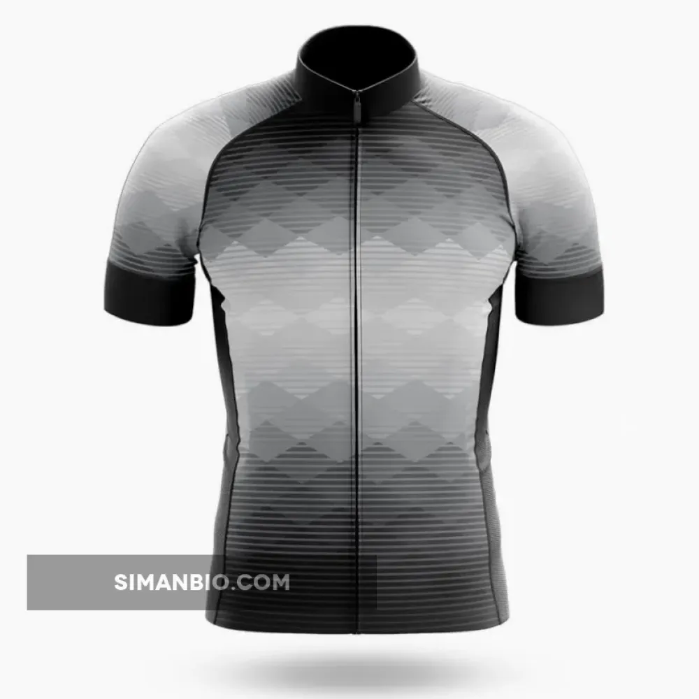 Black To White Cycling Jersey