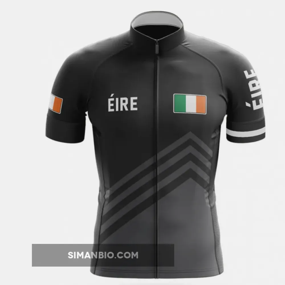Éire S5 Black Cycling Jersey