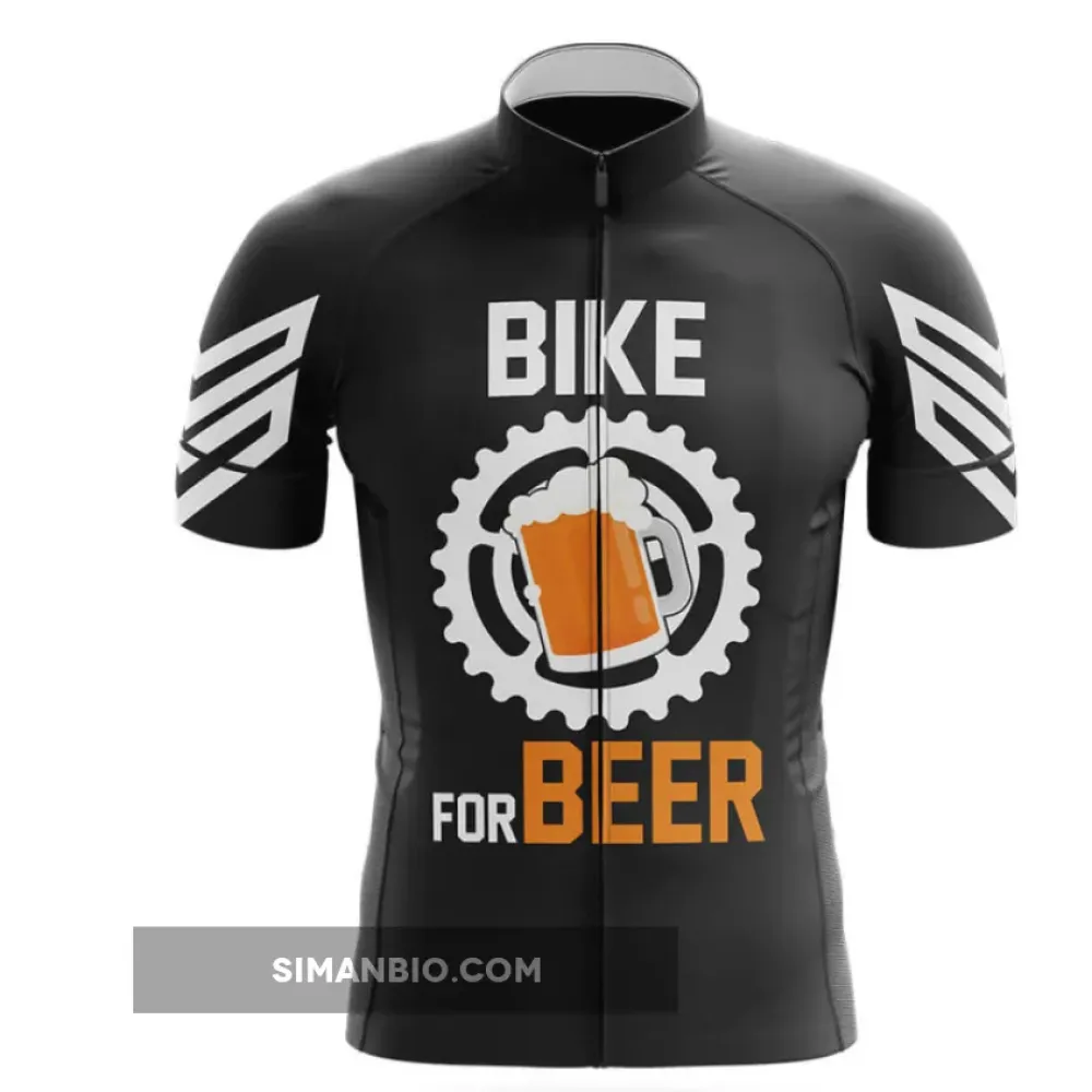 Bike For Beer - Black Cycling Jersey Ver.3