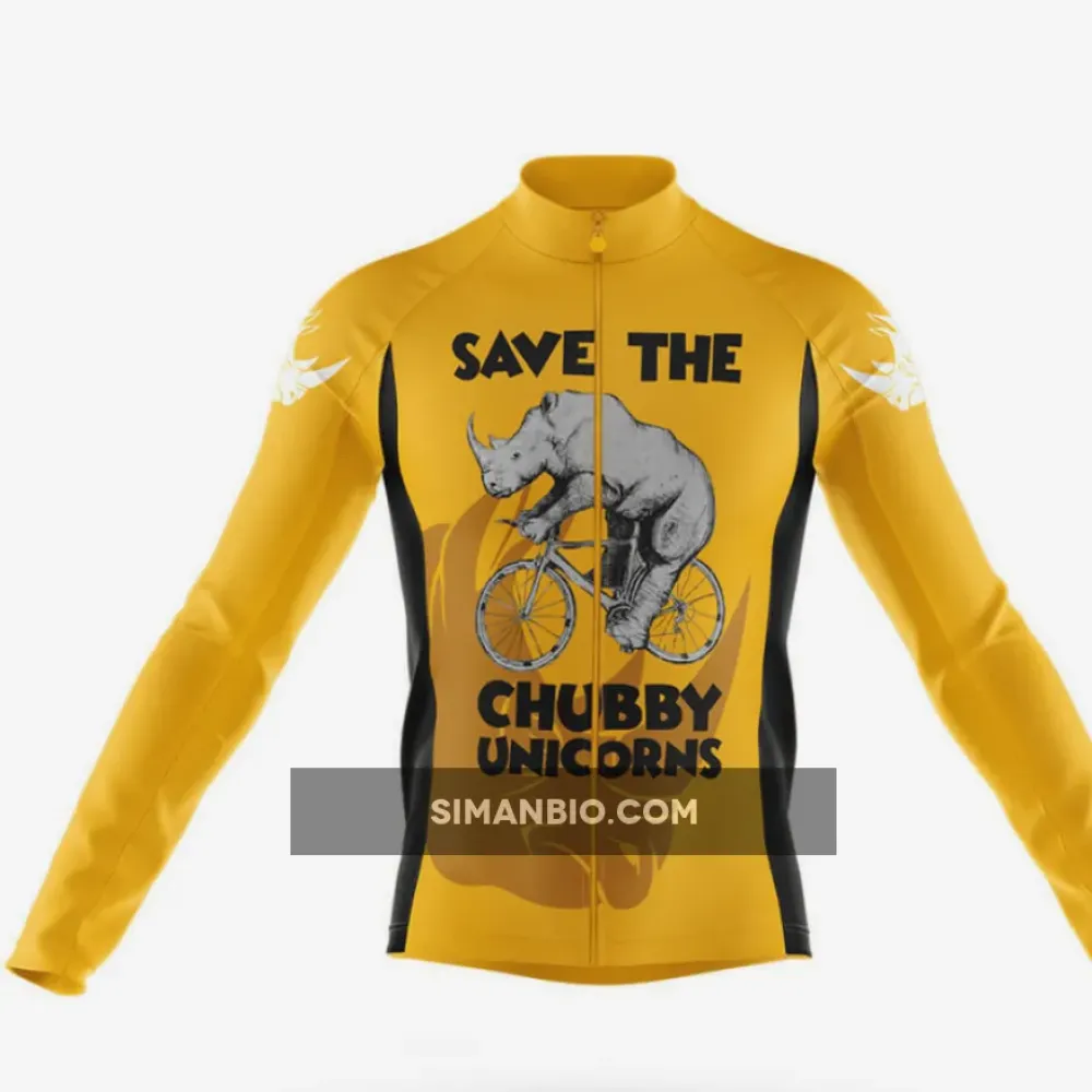The Chubby Unicorns V9 Long Sleeve Cycling Jersey
