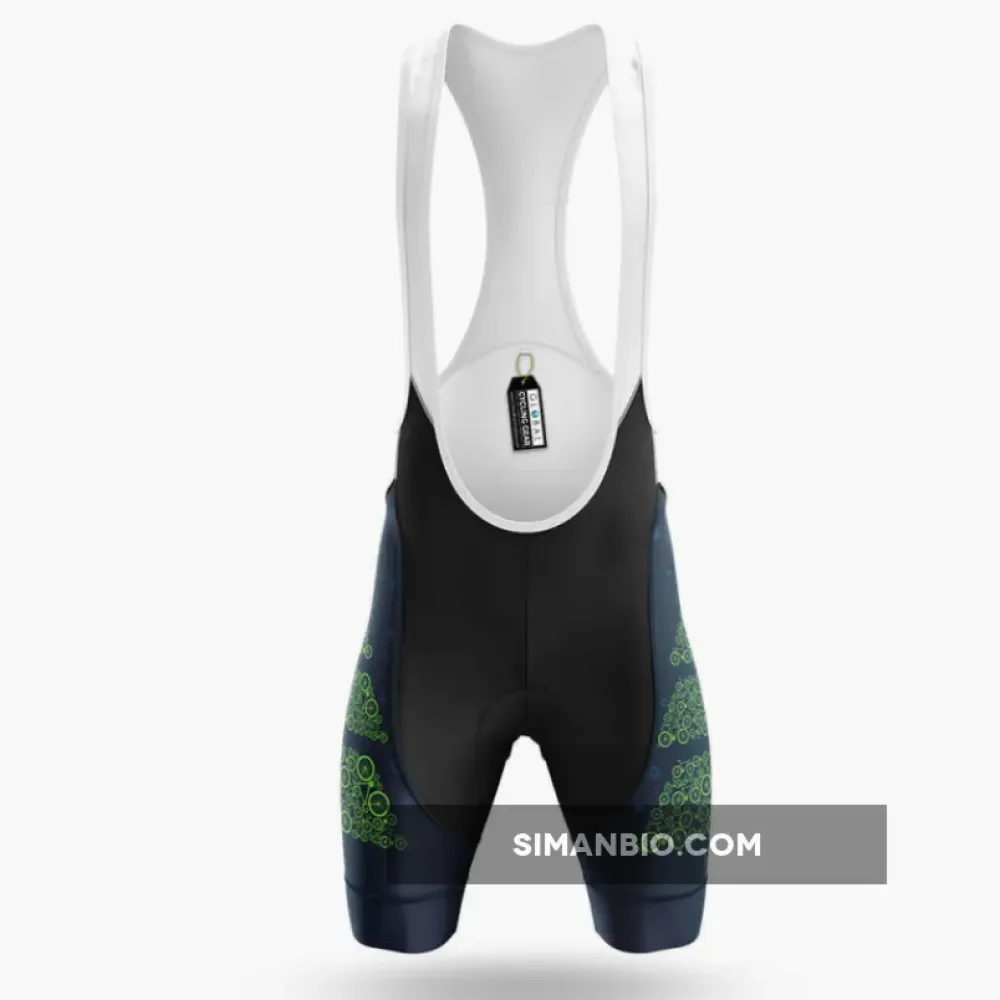 Bicycle Christmas Tree Cycling Bibs