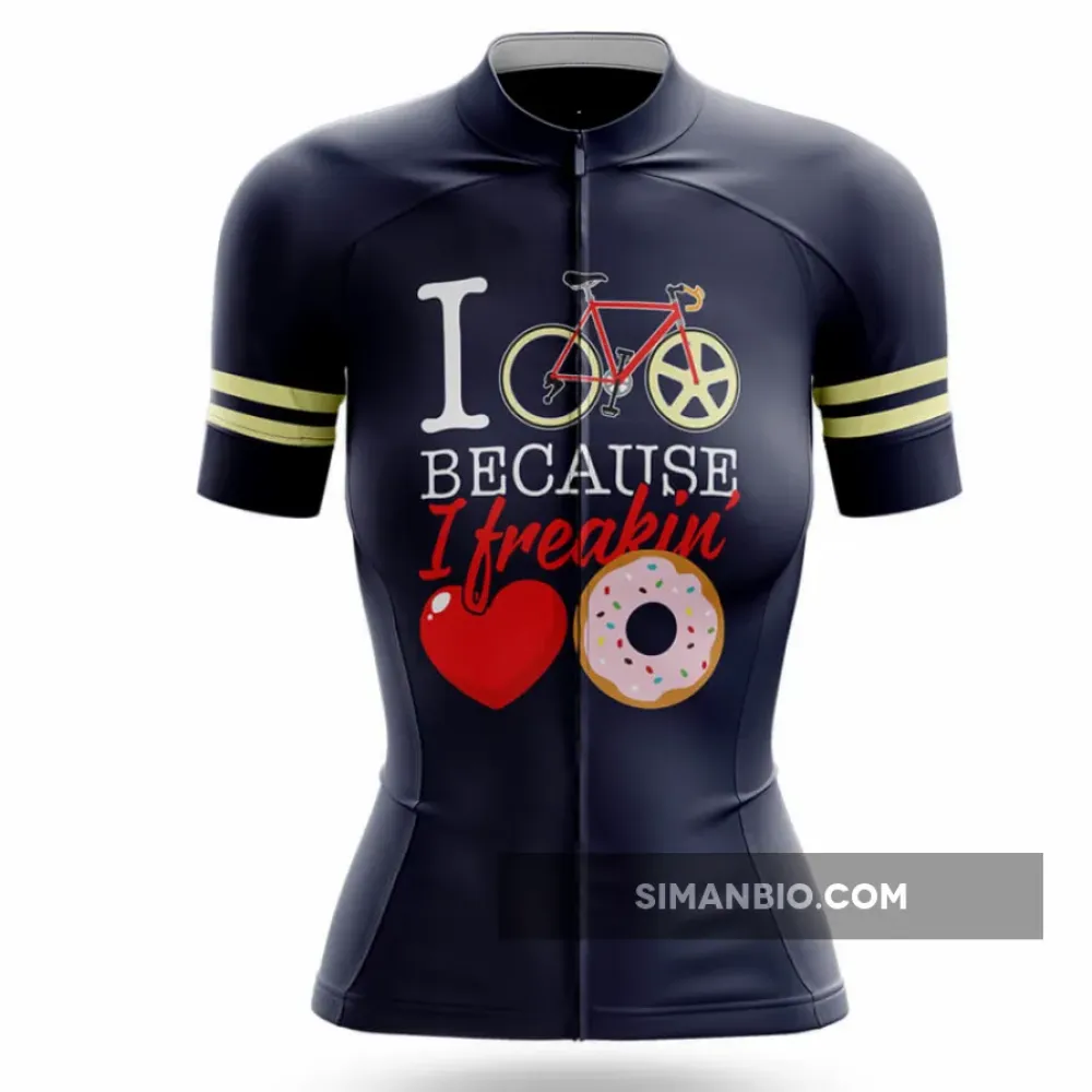 Freaking Love Donut - Women's Cycling Jersey