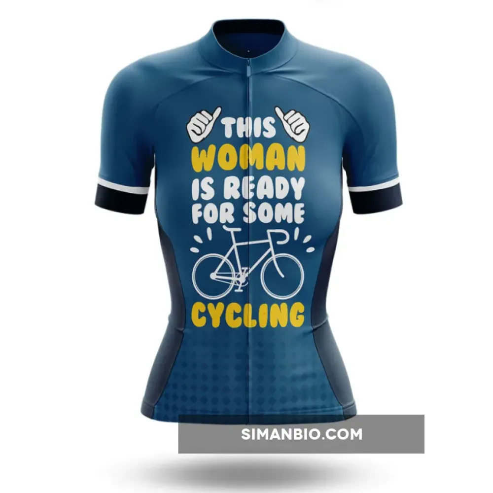 This Woman Loves Cycling - Women's  Cycling Jersey