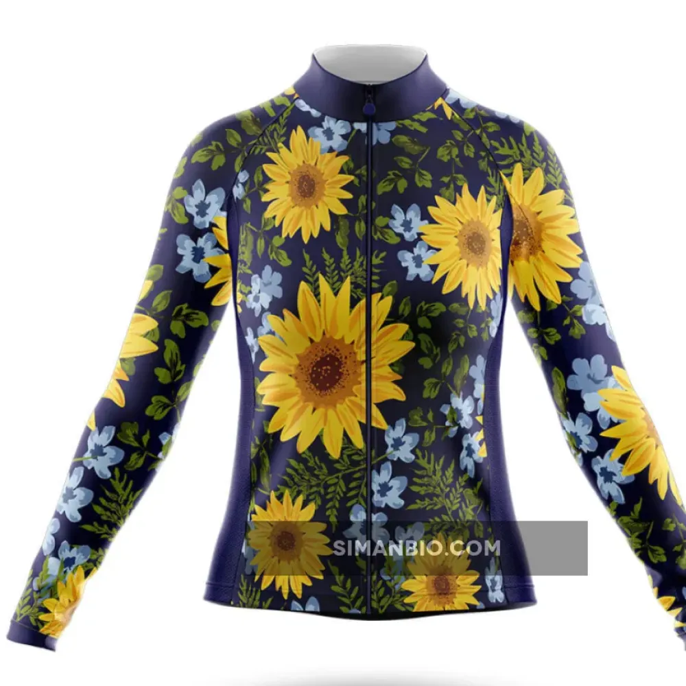 Sunflower - Women's Long Sleeve Cycling Jersey