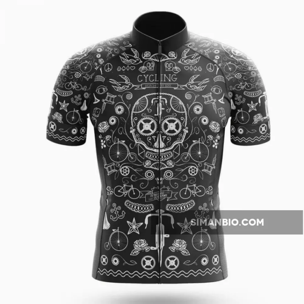 Black Tattoo Cycling Jersey Cycling Jersey