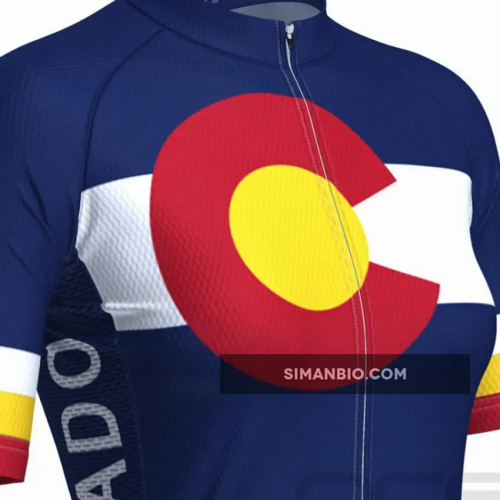 Women's Colorado USA State Short Sleeve Cycling Jersey