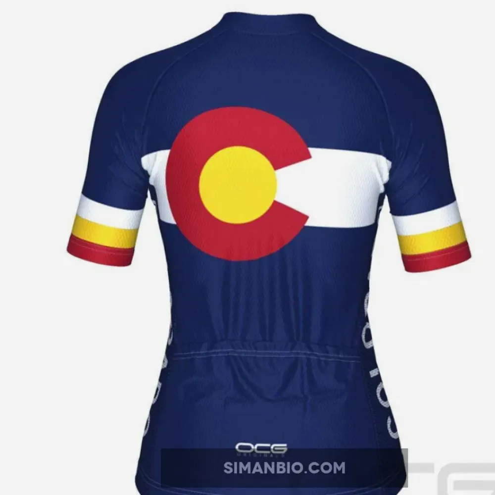 Women's Colorado USA State Short Sleeve Cycling Jersey