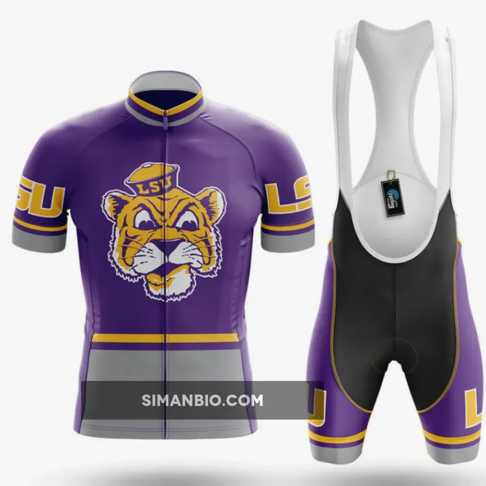 Retro LSU Cycling Kit Full Set