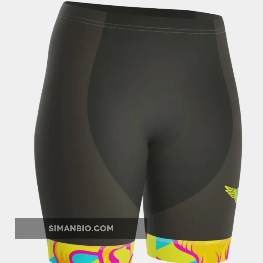 Women's Pedal Pushers Custom Team Design Gel Padded Cycling Shorts