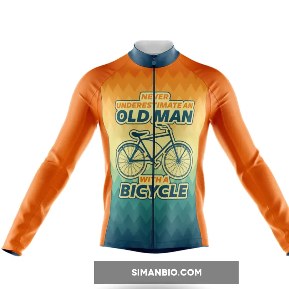Old-Timer Biker Men's Long Sleeve Cycling Jersey