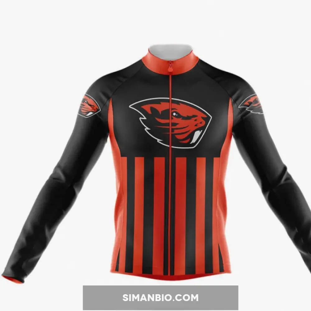 Oregon State University USA Long Sleeve Cycling Jersey