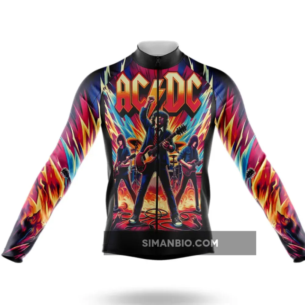 AC DC Long Sleeve Cycling Jersey Only