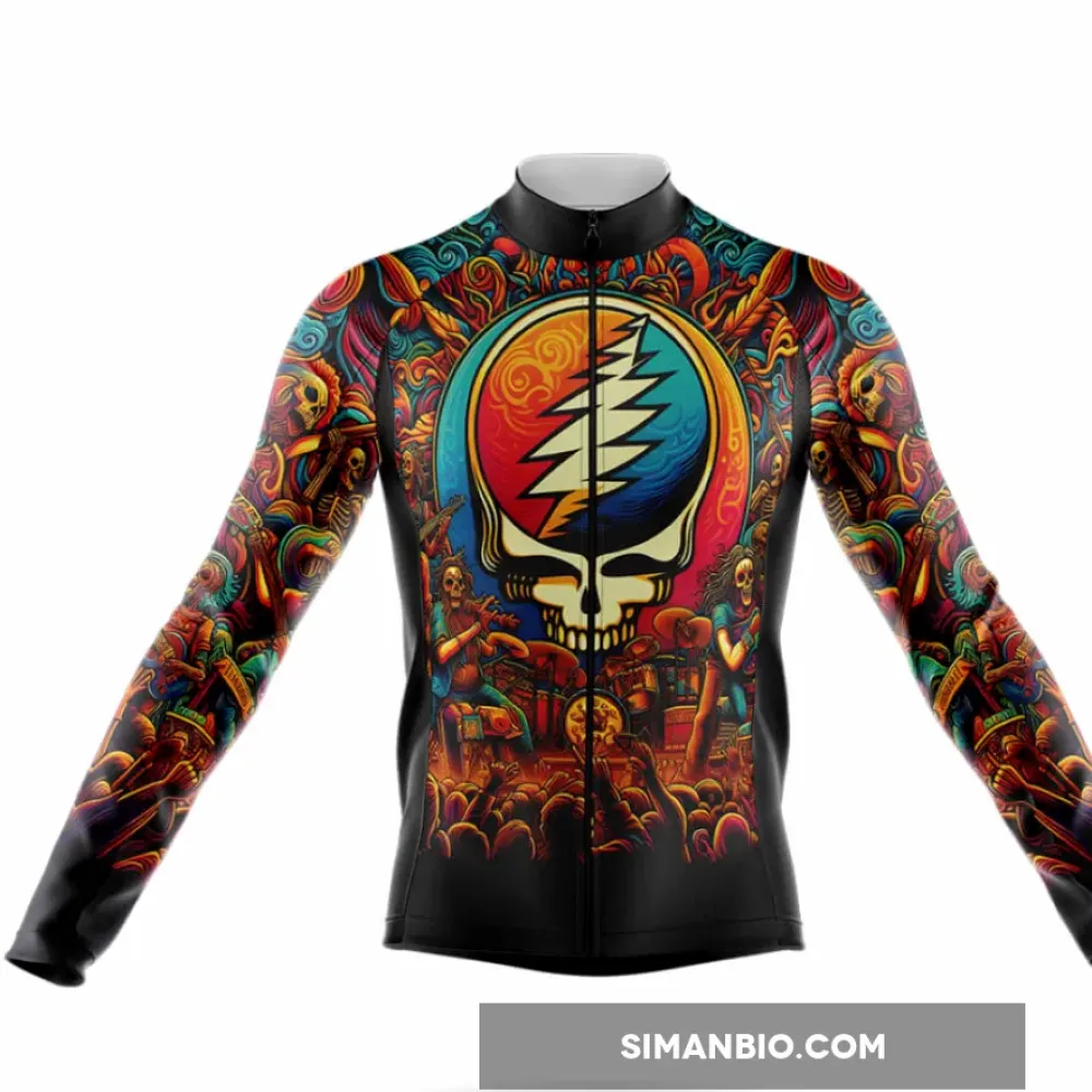 Grateful Dead Cycling Jersey- Long Sleeve Jersey / Ver.2