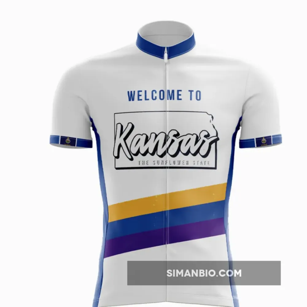 Rainbow Kansas Cycling Jersey - Sunflower State Colors