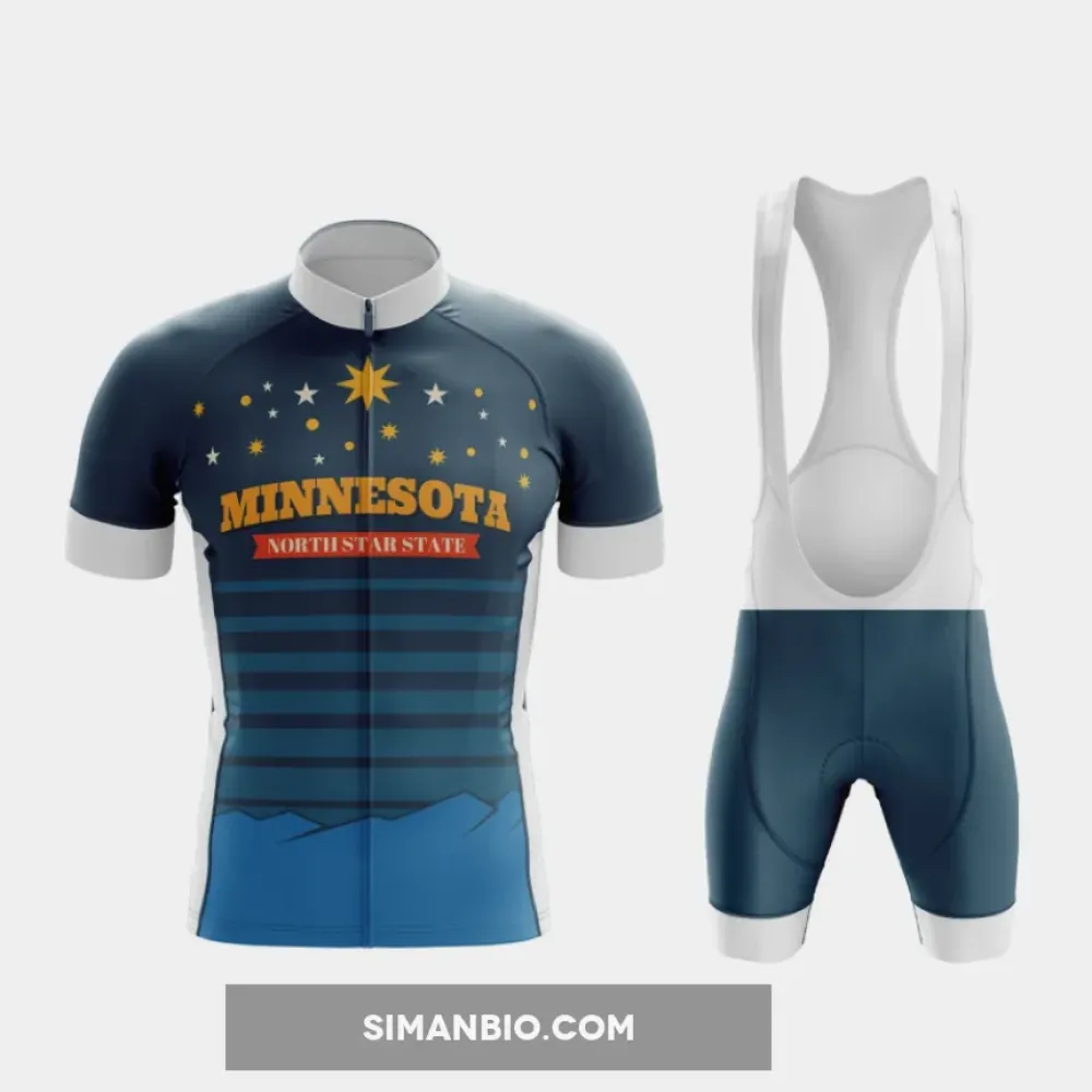 Cycling Kit  Minnesota Blue & White Theme