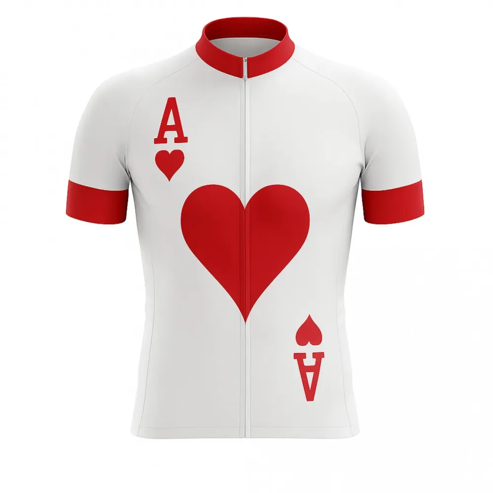 Ace of Hearts Playing Card Cycling Jersey