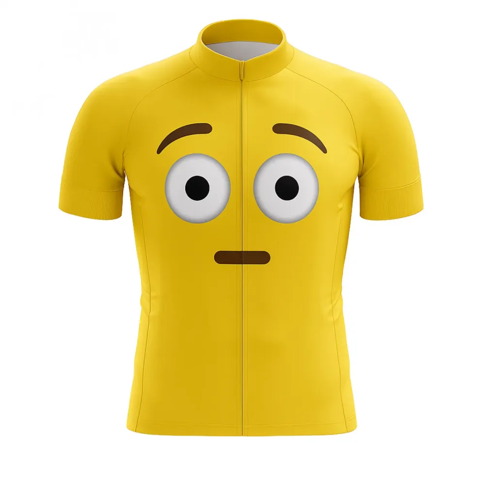 Wide Eyed Emoji Cycling Jersey