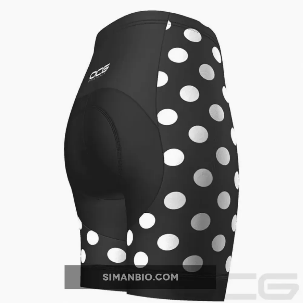 Women's Polka Dot Pro-Band Cycling Shorts