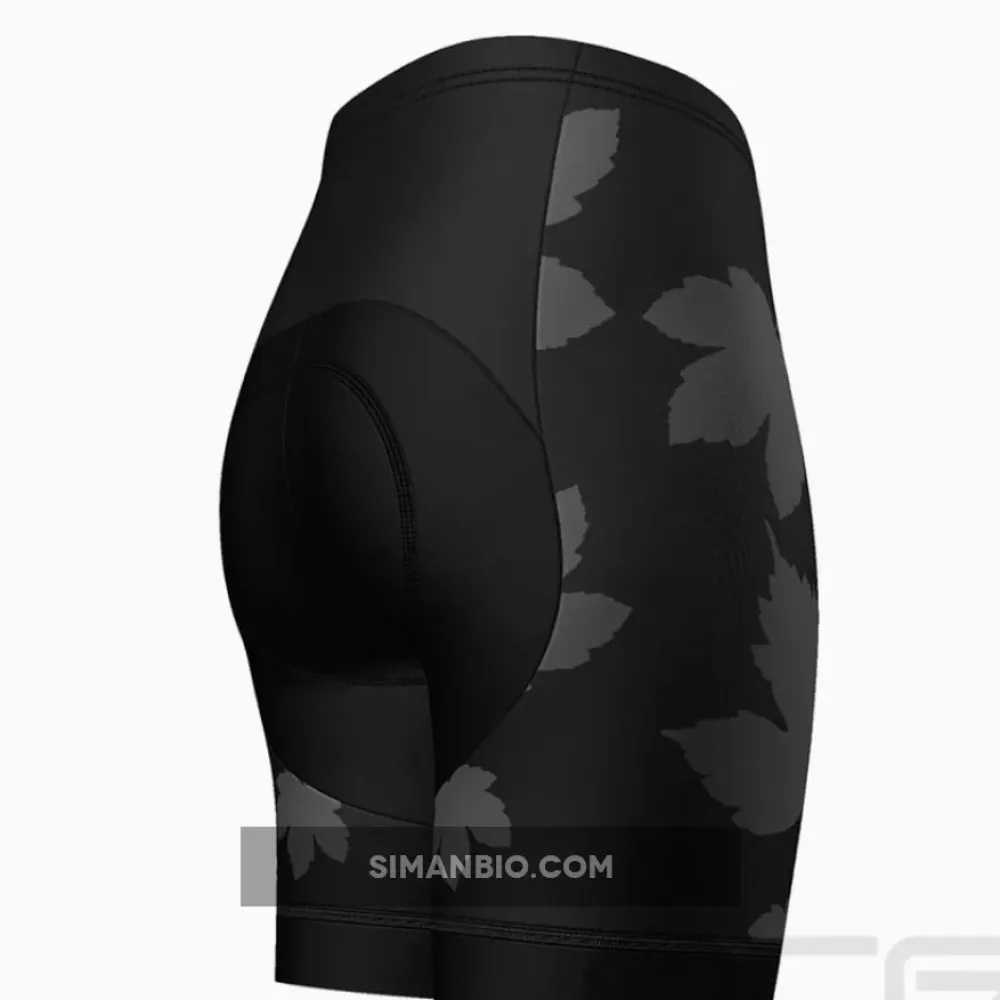 Women's Leaves Nature Pro-Band Cycling Shorts