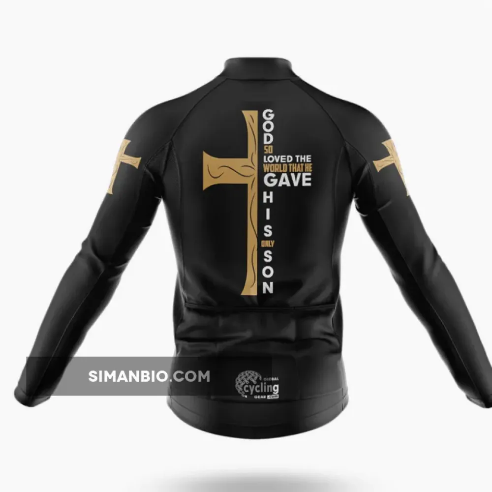 Christian Cross Bible Long Sleeve Cycling Jersey