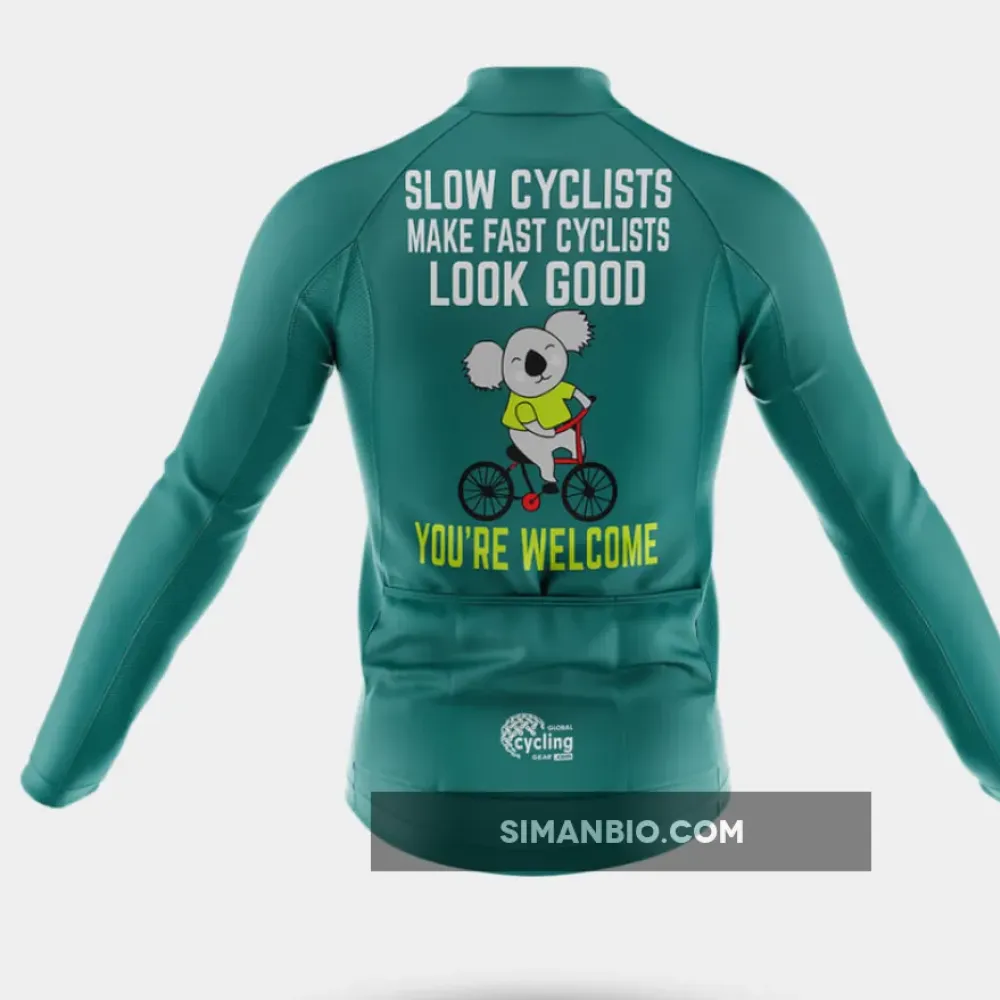 Slow Cyclist Long Sleeve Cycling Jersey Ver.2