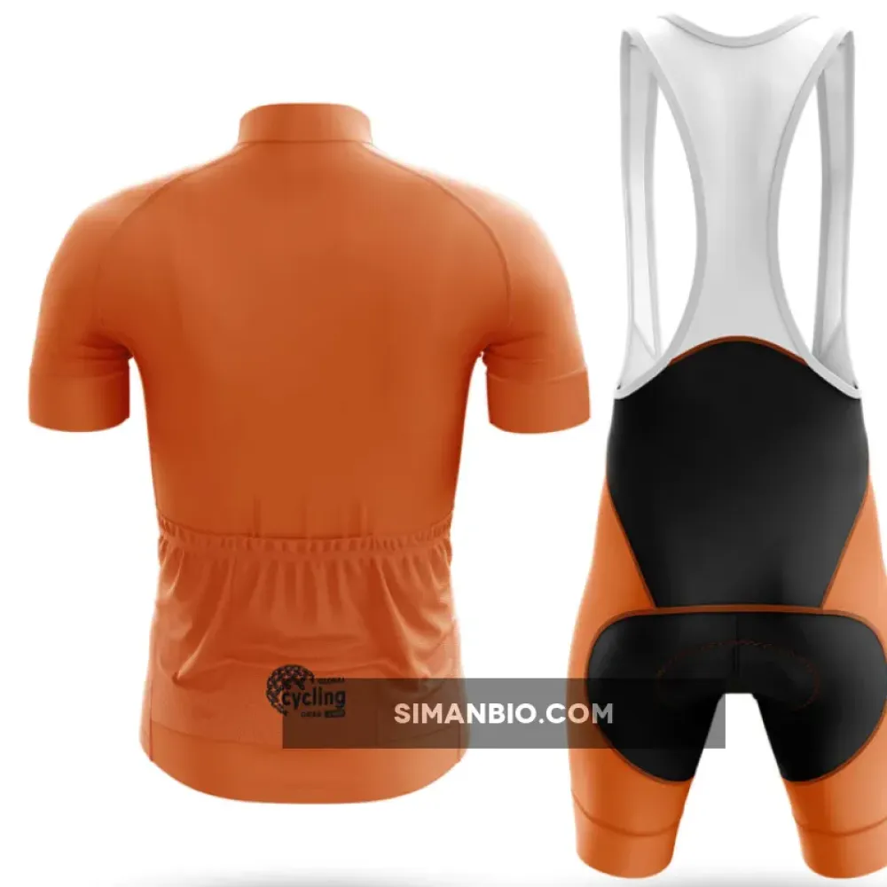 Orange Cycling Bibs