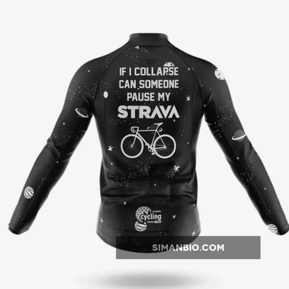Pause My Strava V5 Long Sleeve Cycling Jersey