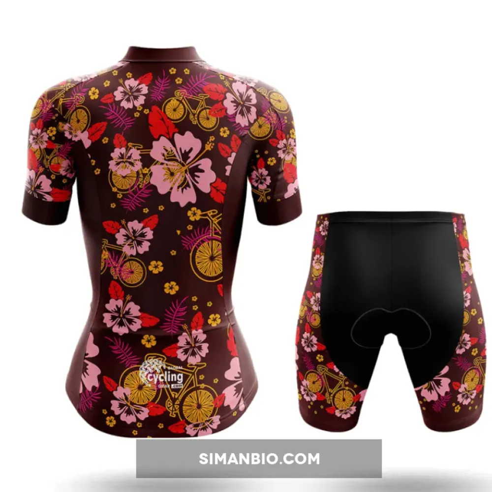 Hawaiian Style V4 - Women's Long Sleeve Cycling Jersey