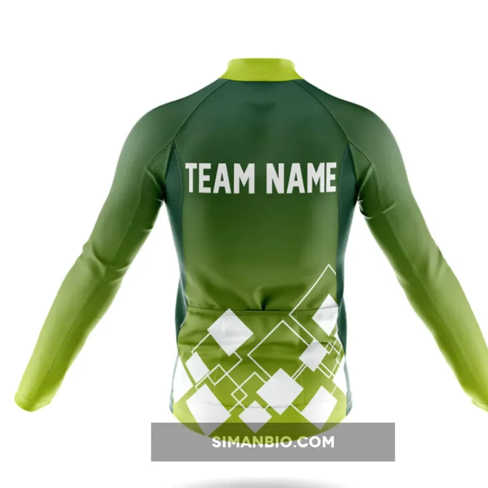 Custom Team Name V19 Green Cycling Kit Full Set