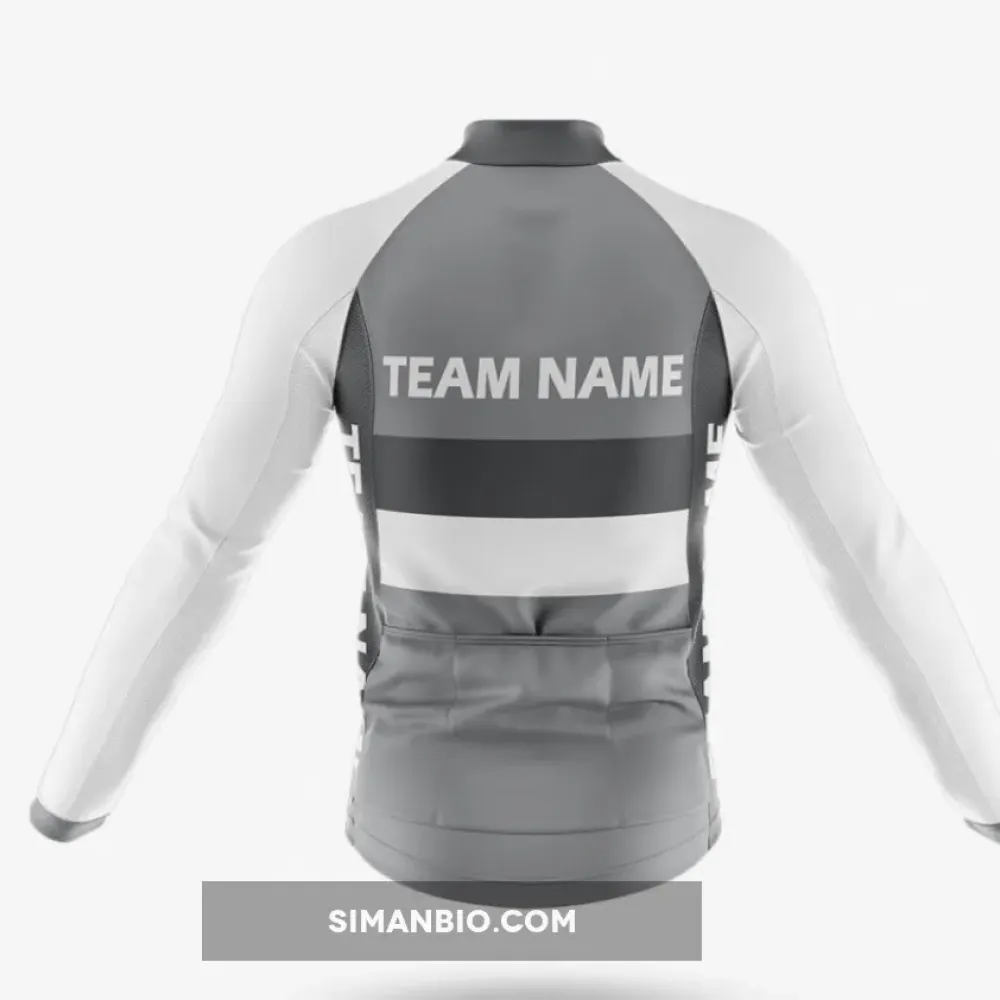 Custom Team Name M2 Grey Cycling Kit Full Set