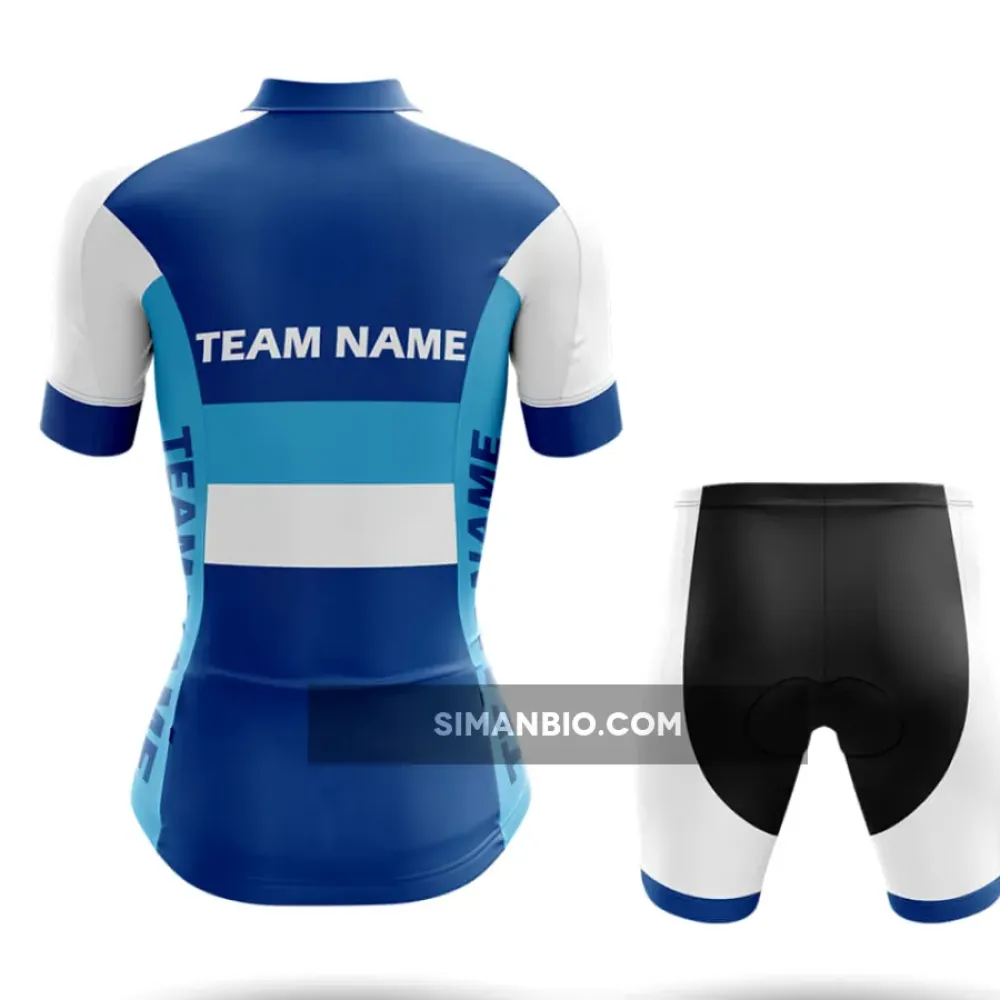 Custom Team Name M2 Navy - Women's Cycling Kit Full Set