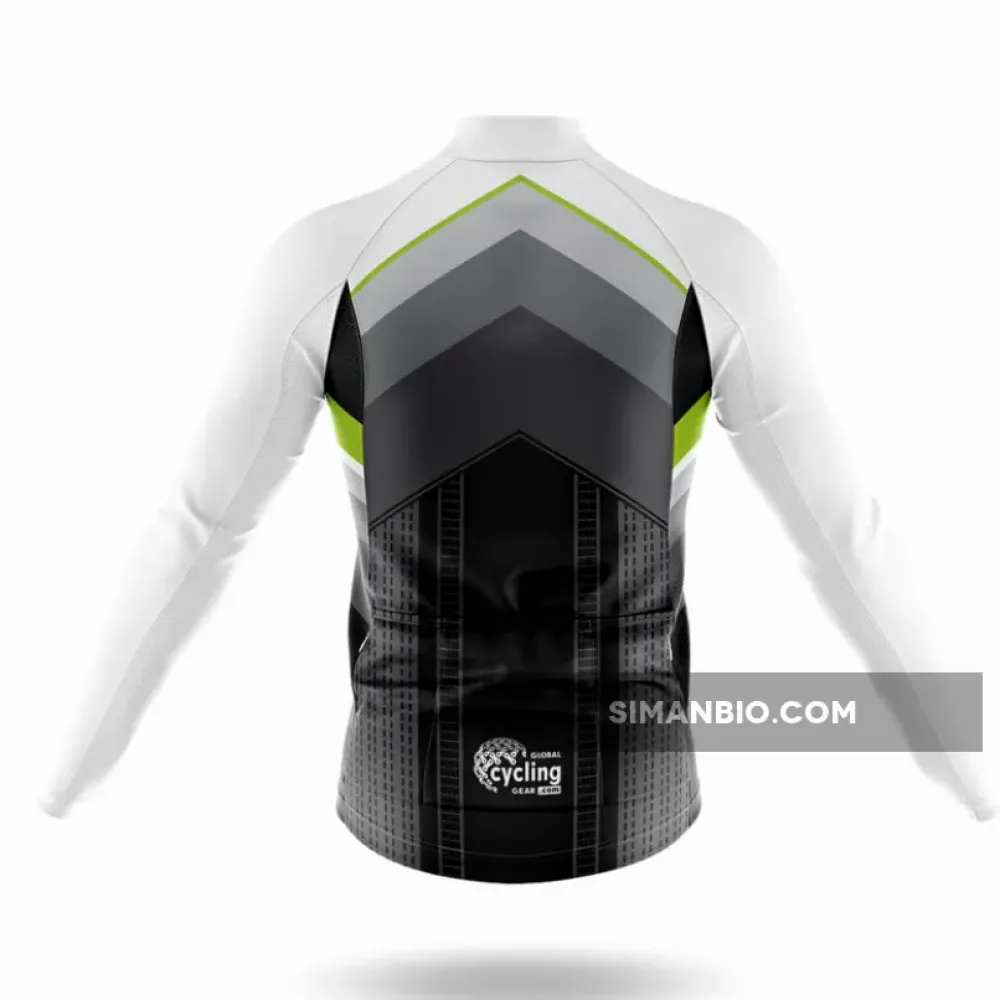 Bold Color Mixing Long Sleeve Cycling Jersey